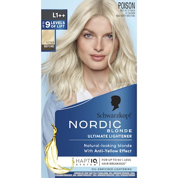 Schwarzkopf Nordic Blonde L1++ Ultimate Lightener Permanent Hair Dye each