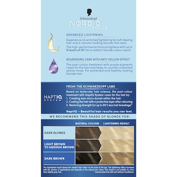 Schwarzkopf Nordic Blonde L1++ Ultimate Lightener Permanent Hair Dye each