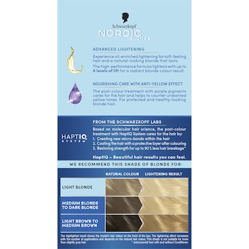 Schwarzkopf Nordic Blonde L1+ Extreme Lightener Permanent Hair Dye each