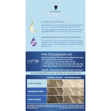 Schwarzkopf Nordic Blonde L101 Silver Blonde Permanent Hair Dye each