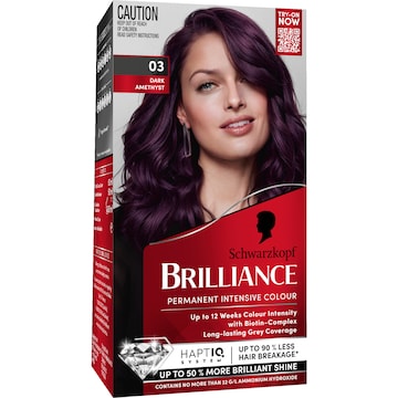 Schwarzkopf Brilliance 03 Dark Amethyst Permanent Hair Dye each