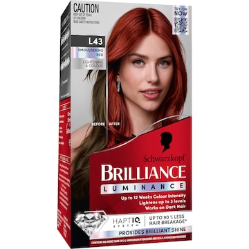 Schwarzkopf Brilliance L43 Smouldering Red Permanent Hair Dye each