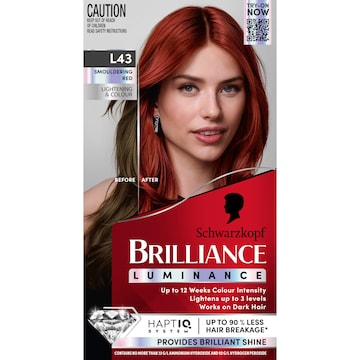 Schwarzkopf Brilliance L43 Smouldering Red Permanent Hair Dye each