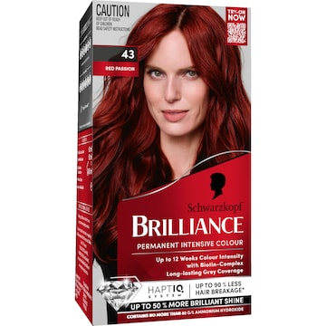 Schwarzkopf Brilliance 43 Red Passion Permanent Hair Dye each