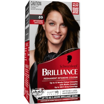 Schwarzkopf Brilliance 89 Bittersweet Chocolate Permanent Hair Dye each