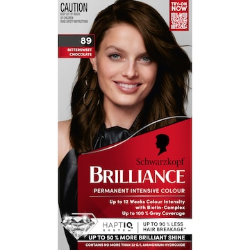 Schwarzkopf Brilliance 89 Bittersweet Chocolate Permanent Hair Dye each
