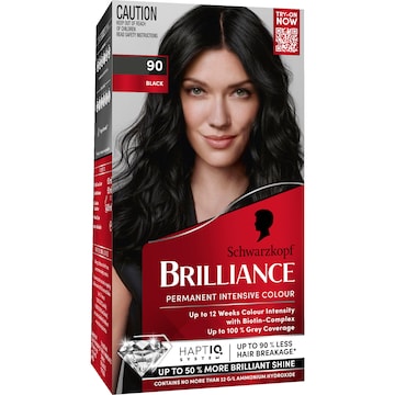 Schwarzkopf Brilliance 90 Black Permanent Hair Dye each