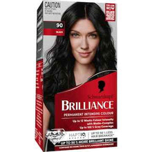 Schwarzkopf Brilliance 90 Black Permanent Hair Dye each