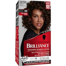 Schwarzkopf Brilliance 88 Dark Brown Allure Permanent Hair Dye each