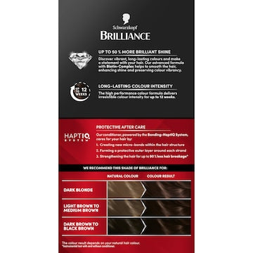 Schwarzkopf Brilliance 88 Dark Brown Allure Permanent Hair Dye each