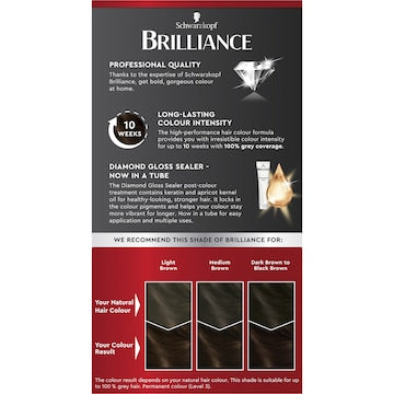 Schwarzkopf Brilliance 46 Coffee Brown Permanent Hair Dye each