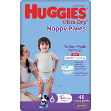 Huggies Ultra Dry Nappy Pants Boys Size 6 (15kg+) 48 pack