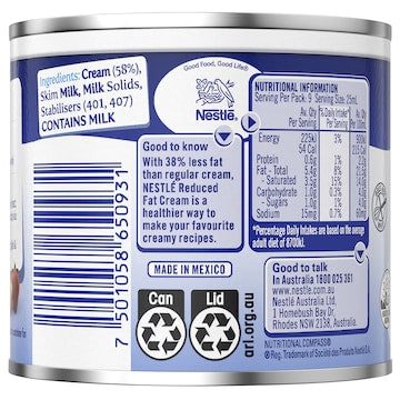 Nestle Reduced Fat UHT Cream 230mL