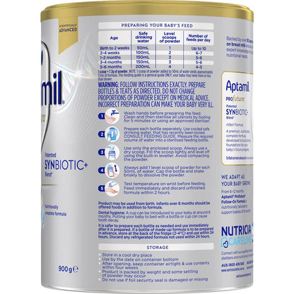 Aptamil Profutura 1 Premium Infant Formula From Birth To 6 Months 900g