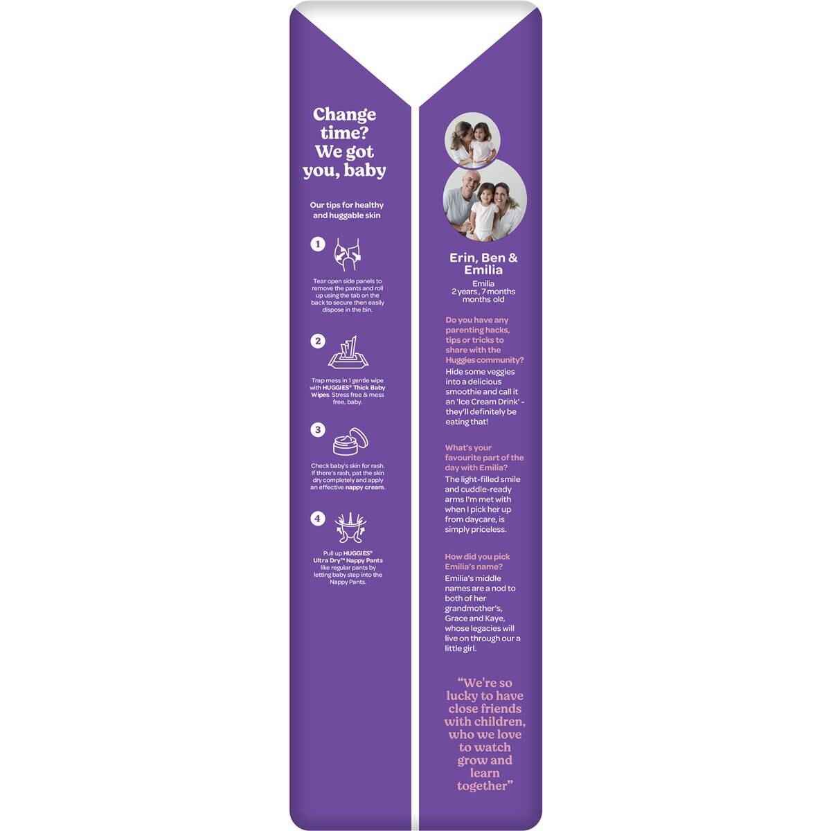 Huggies Ultra Dry Nappy Pants Girls Size 6 (15kg+) 48 pack