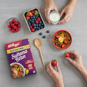 Kellogg's Sultana Bran Gluten Free Breakfast Cereal 350g