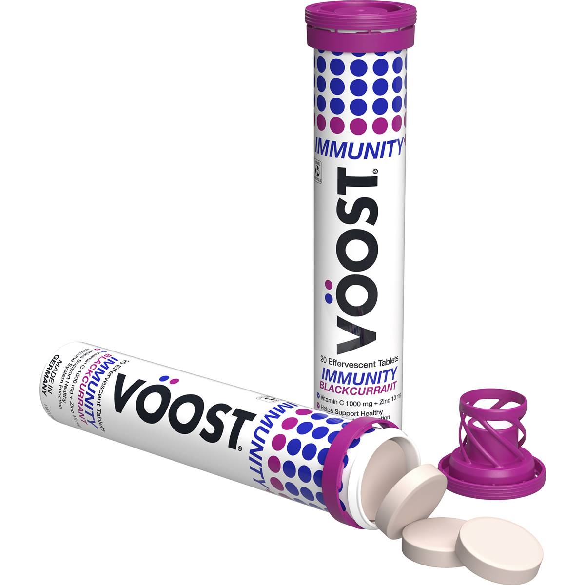 Voost Effervescent Immunity Blackcurrant 20 Pack