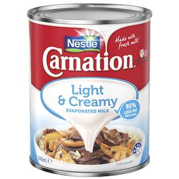 Nestle Carnation Light & Creamy Evaporated Milk 340mL
