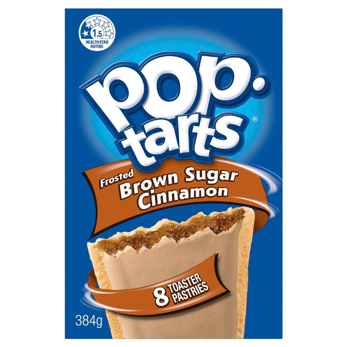 Kellogg's Pop Tarts Frosted Brown Sugar Cinnamon Toaster Pastries 384g