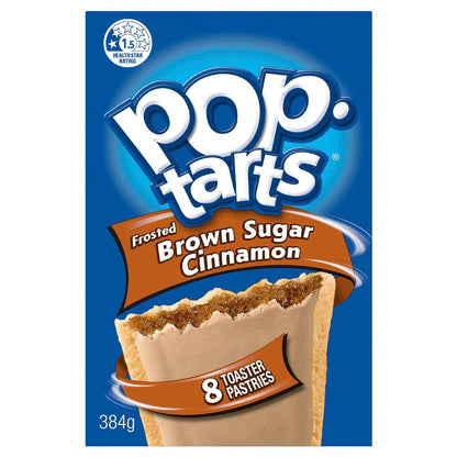 Kellogg's Pop Tarts Frosted Brown Sugar Cinnamon Toaster Pastries 384g
