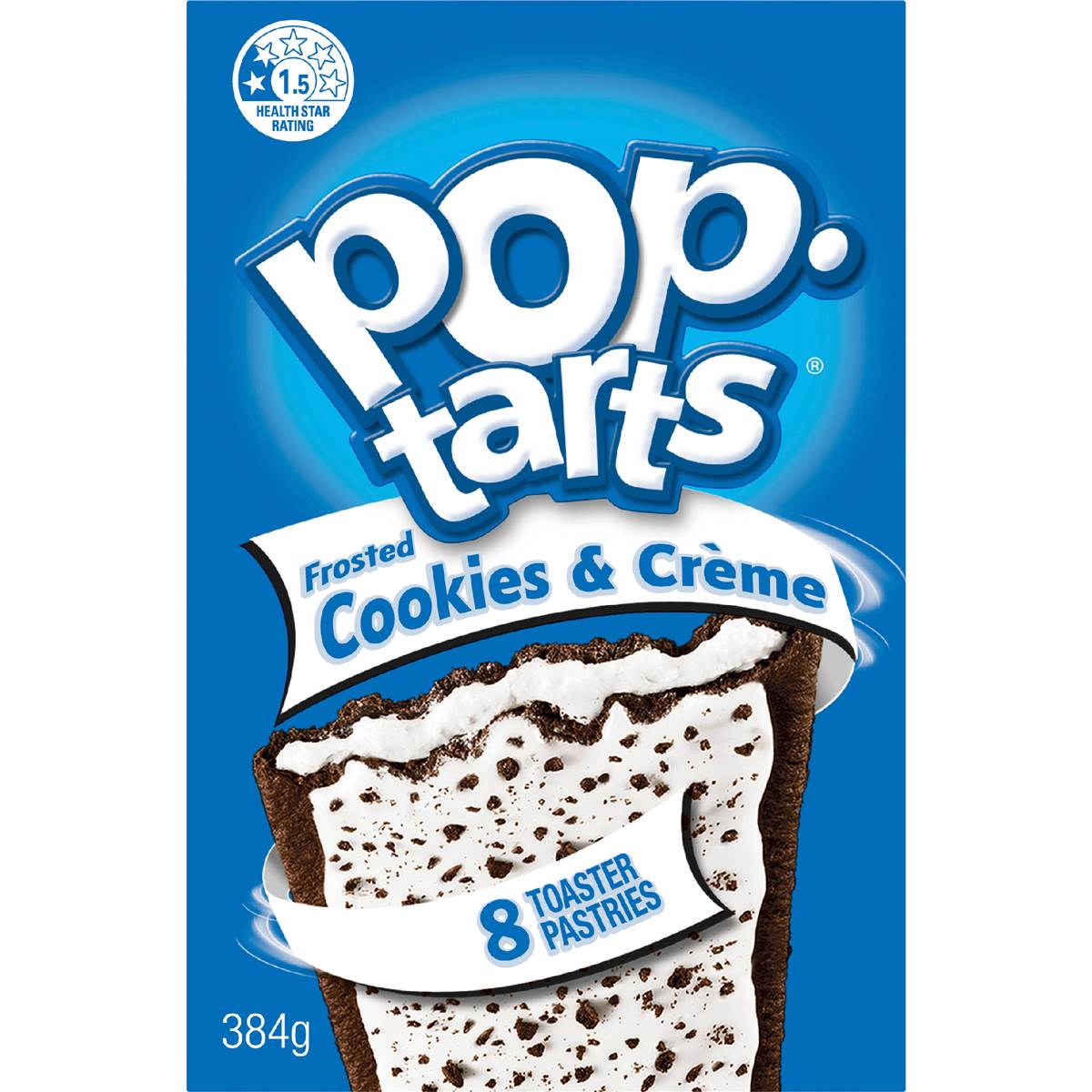 Kellogg's Pop Tarts Frosted Cookies & Crème Toaster Pastries 384g