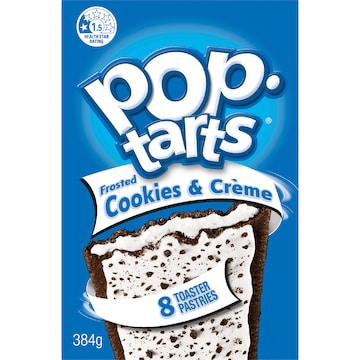 Kellogg's Pop Tarts Frosted Cookies & Crème Toaster Pastries 384g