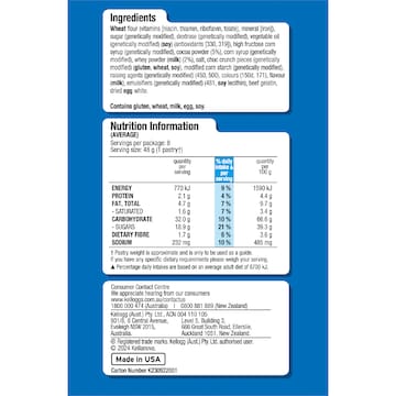 Kellogg's Pop Tarts Frosted Cookies & Crème Toaster Pastries 384g