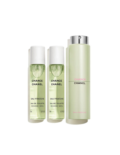 CHANCE EAU FRAÎCHE Twist and Spray Refillable Bottle - Eau de Toilette 3X20ml