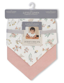 Harvest Bunny Jersey Bib 2 Pack in Pink