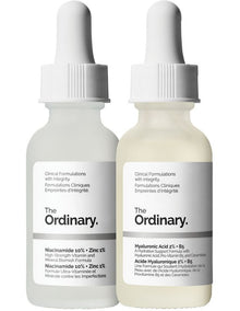 The Skin Support Set with Niacinamide + Hyaluronic Acid to Control Oil and Hydrate