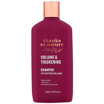 Thanks To Nature Volume Thickening Shampoo Biotin Collagen for  Fine Hair 500mL