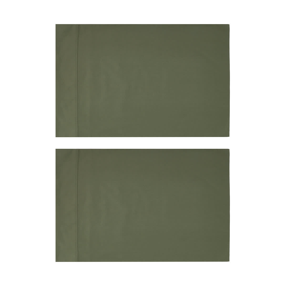 2 Pack 500 Thread Count Australian Grown Cotton Standard Pillowcases - Forest
