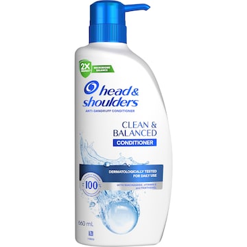 Head & Shoulders Clean & Balanced Anti Dandruff Conditioner 660mL