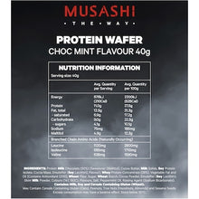 Musashi Wafer Protein Bar Chocolate Mint 40g