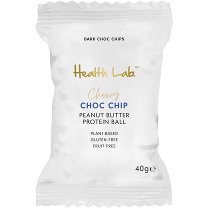 Health Lab Chewy Choc Chip Peanut Butter Protein Ball 40g