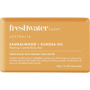 Freshwater Farm Australia Sandalwood Oil & Kunzea Soap Bar 200g