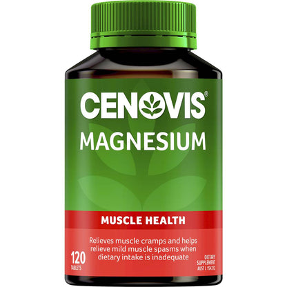 Cenovis Magnesium Tablets Muscle Health Supplement 120 Pack