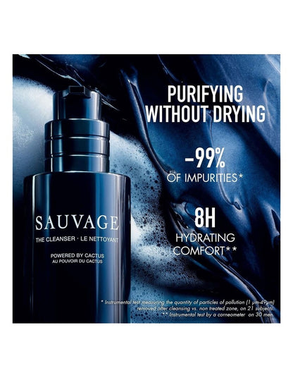 Sauvage Face Cleanser Black Charcoal And Cactus 125ml