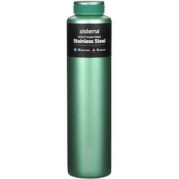 Sistema Hydration Chic Stainless Steel Drink Water Bottle Assorted 600mL