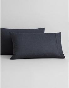 REILLY PILLOWCASE PAIR IN CARBON