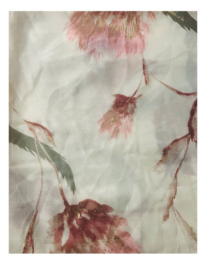 Floral Scarf in Ivory