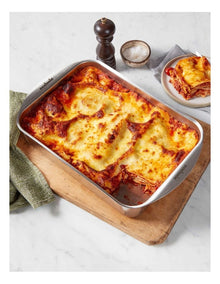 Clad Ovenware Large Rectangular Roasting Pan in Stainless Steel