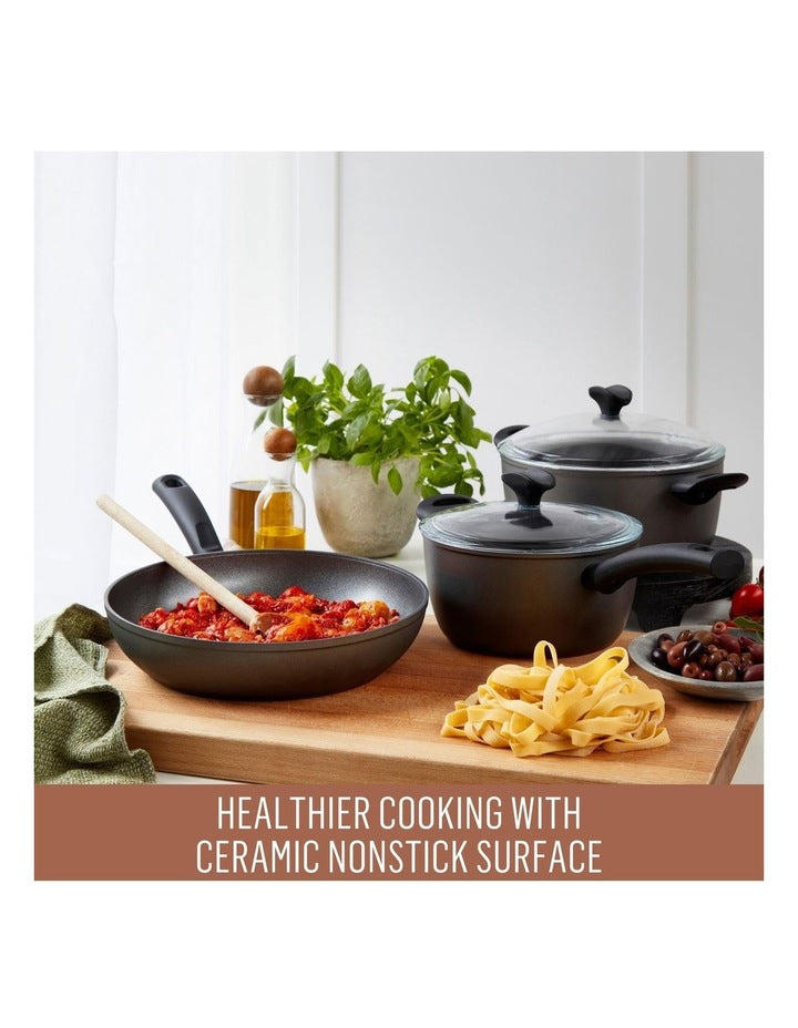 Per Benessere Ceramic Nonstick Induction Open Skillet 20cm in Ceramic