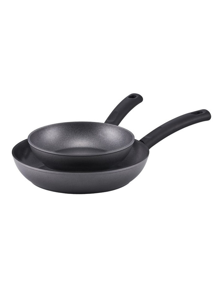 Per Benessere Ceramic Nonstick Induction Skillet Twin Pack 20/26cm