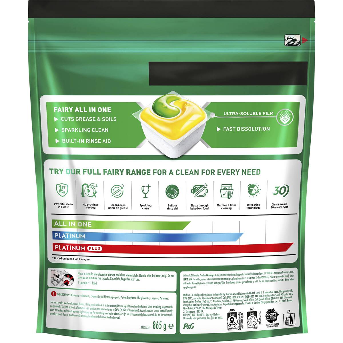 Fairy All In One Dishwashing Tablets 64 pack