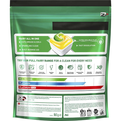 Fairy All In One Dishwashing Tablets 64 pack