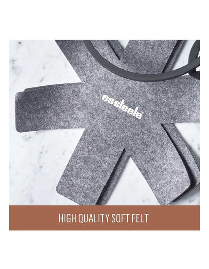 Felt Pan Protectors Set of 3 in Grey