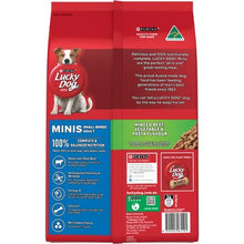 Lucky Dog Adult Minis Minced Beef Vege & Pasta Dry Food 3kg