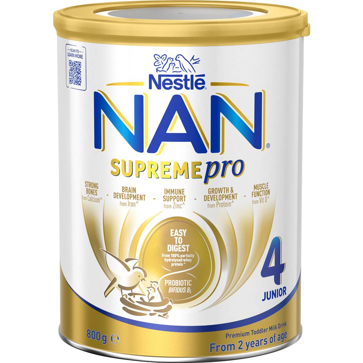 Nestle NAN SUPREMEpro 4 Toddler 2+ Premium Milk Drink Powder 800g