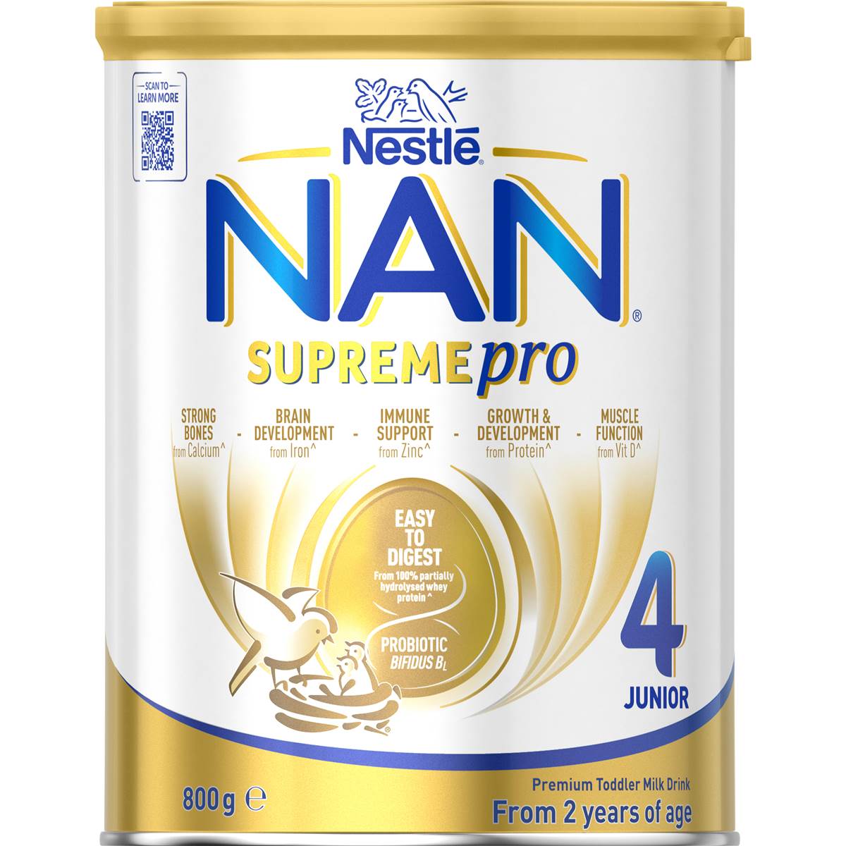 Nestle NAN SUPREMEpro 4 Toddler 2+ Premium Milk Drink Powder 800g